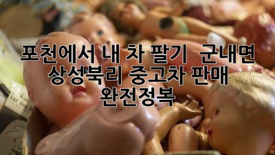 포천에서 내 차 팔기 🚗💨: 군내면 상성북리 중고차 판매 완전정복!
