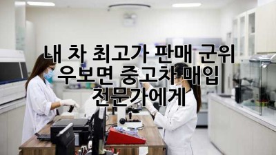 내 차 최고가 판매? 군위 우보면 중고차 매입 전문가에게! 🚗💰